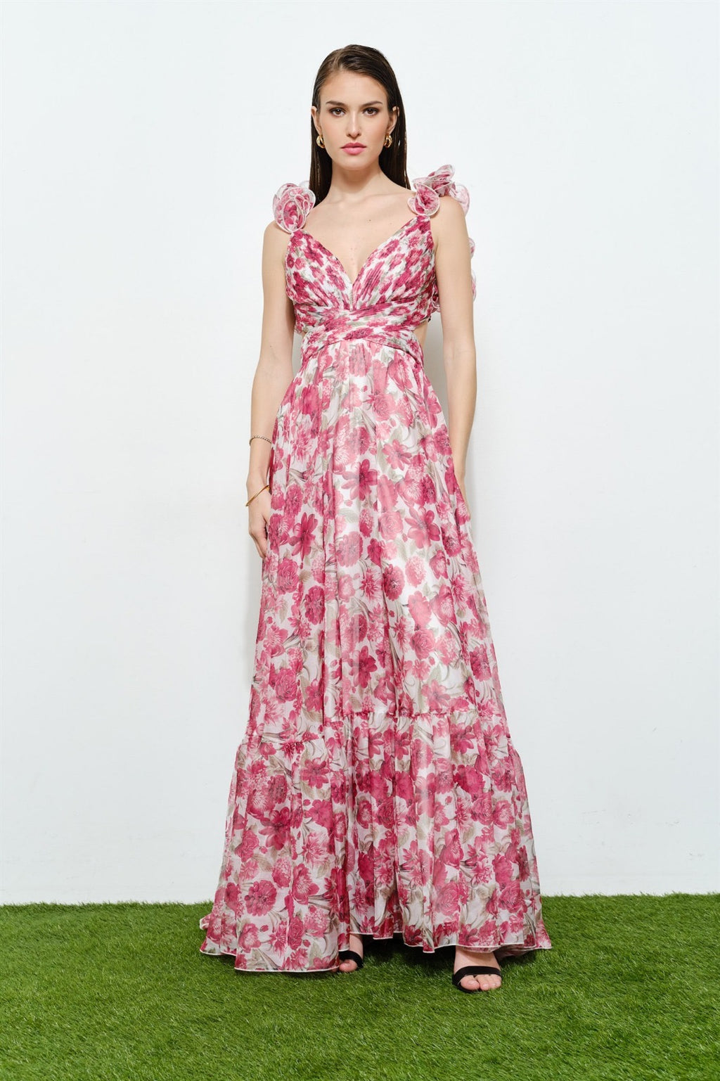 Vestido Cuernavaca Rosas