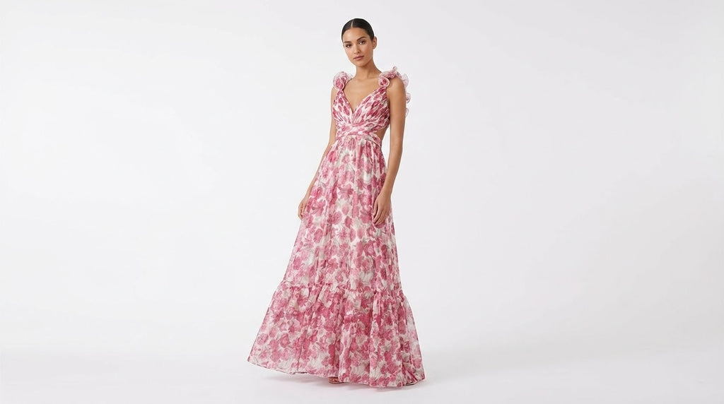 Vestido Cuernavaca Rosas