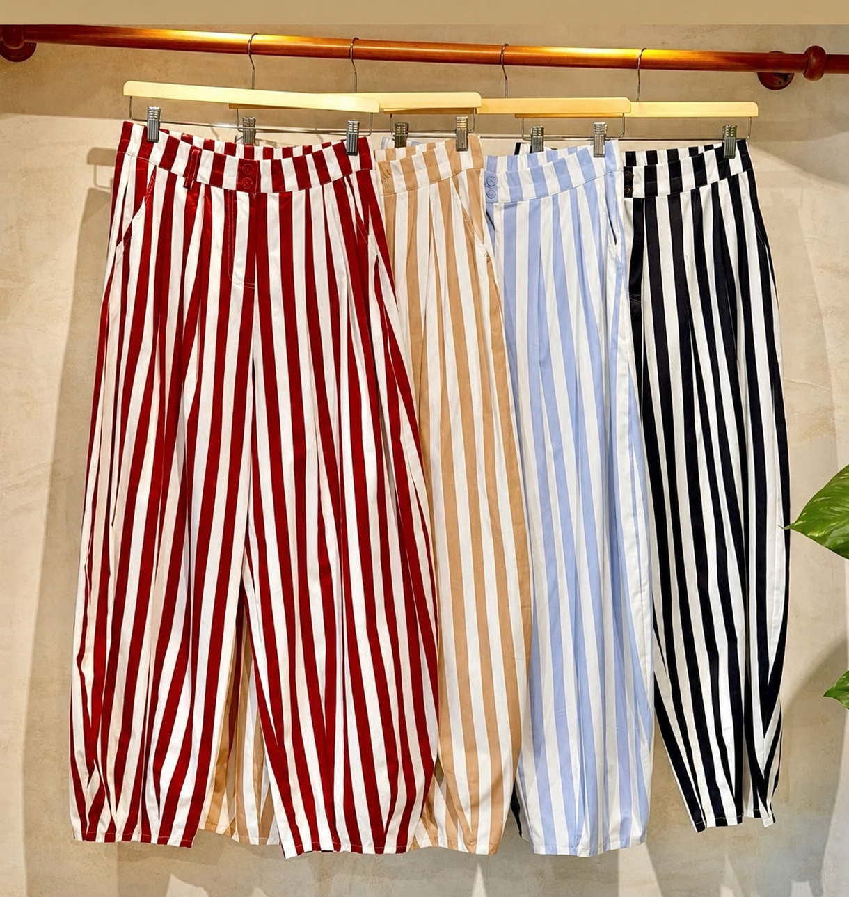 Pantalón ballon rayas