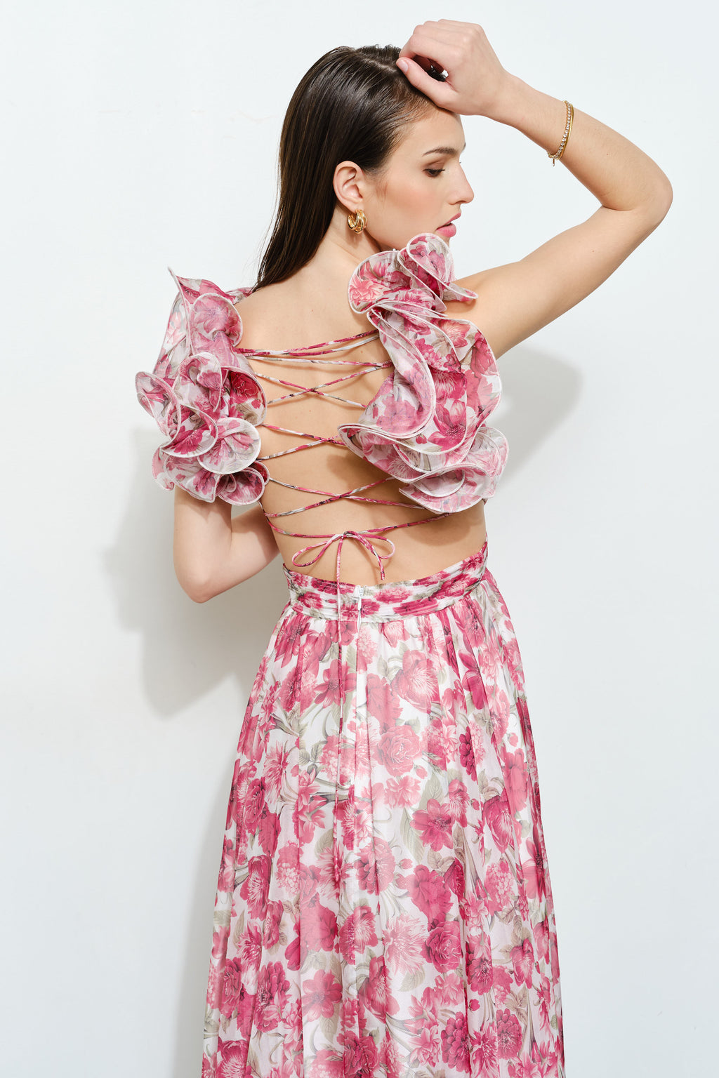 Vestido Cuernavaca Rosas